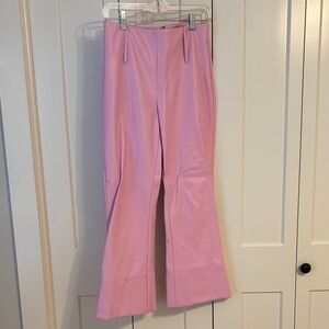 Tiger Mist Light Pink Faux Leather Outerwear